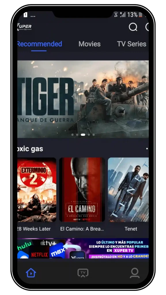 Hogar 6 canales de televisión en vivo de xuper tv