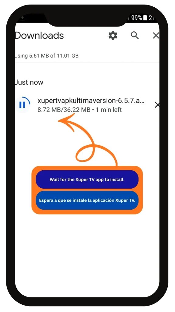 Hogar 3 step 3 como descargar xuper tv apk